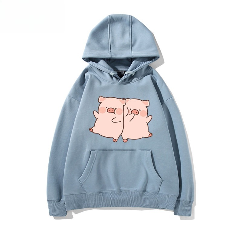 LULU豬 聯名衛衣新款 親子情侶裝連帽衛衣