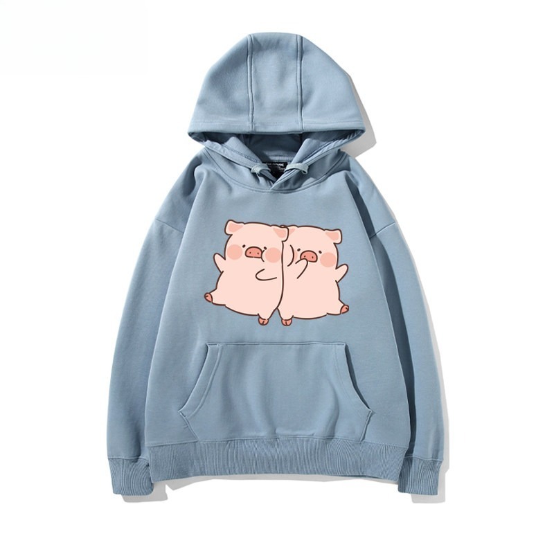 LULU豬 聯名衛衣新款 親子情侶裝連帽衛衣