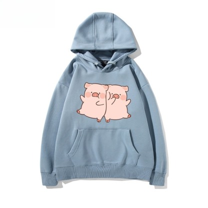 LULU豬 聯名衛衣新款 親子情侶裝連帽衛衣