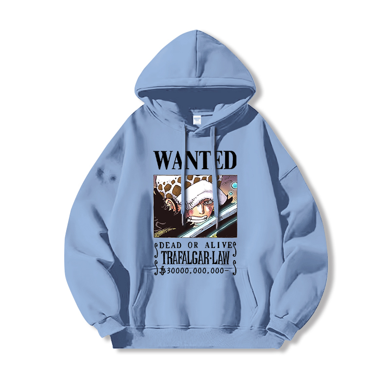 航海王 聯名衛衣2024秋冬新款親子情侶裝薄絨款連帽衛衣