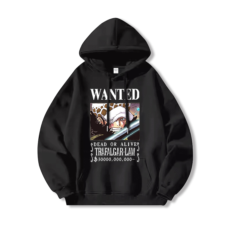 航海王 聯名衛衣2024秋冬新款親子情侶裝薄絨款連帽衛衣