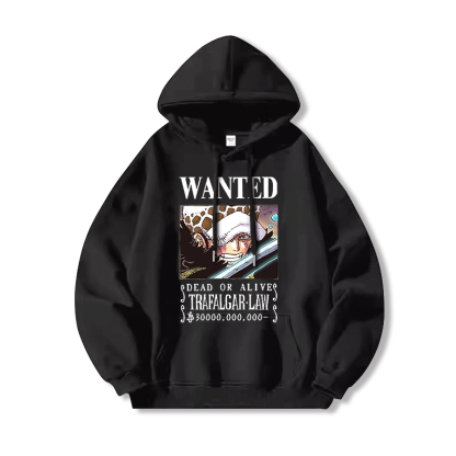 航海王 聯名衛衣2024秋冬新款親子情侶裝薄絨款連帽衛衣