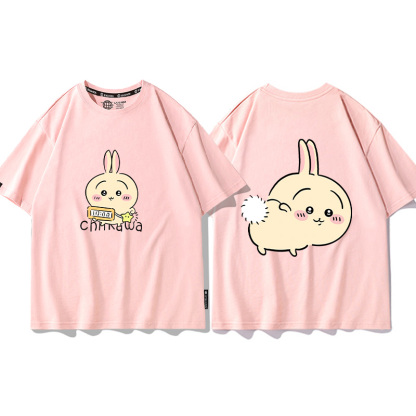 Chiikawa聯名衛衣2024秋冬新款親子情侶裝薄絨款連帽衛衣