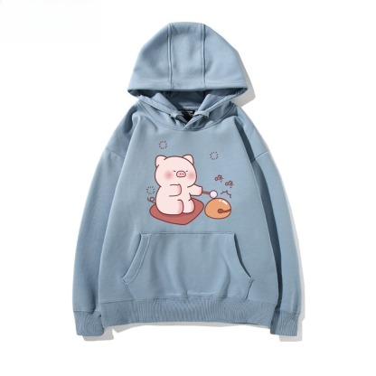 LULU豬 聯名衛衣新款 親子情侶裝連帽衛衣