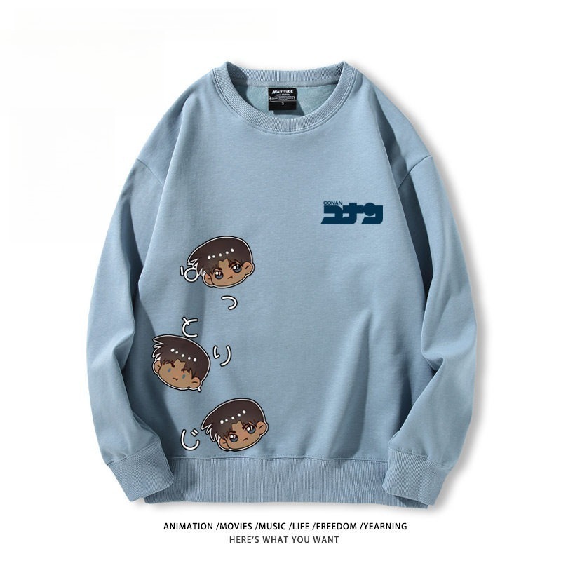 名偵探柯南 聯名親子情侶裝 圓領長袖