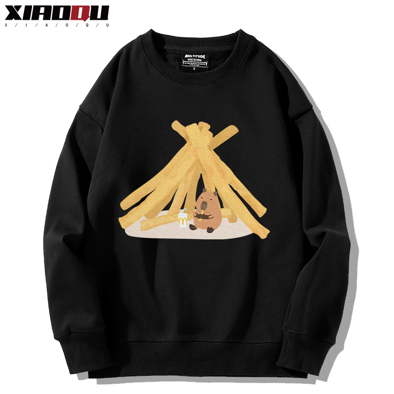 卡皮巴拉 2024親子情侶裝 圓領長袖