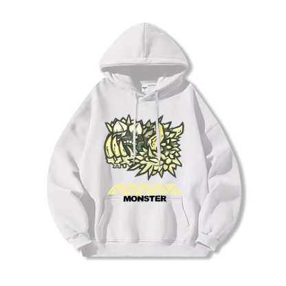 Monster Hunter Rise怪物獵人 聯名衛衣2024秋冬新款親子情侶裝薄絨款連帽衛衣