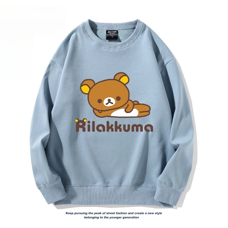 日系拉拉熊 聯名親子情侶裝 圓領長袖