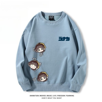 名偵探柯南 聯名親子情侶裝 圓領長袖