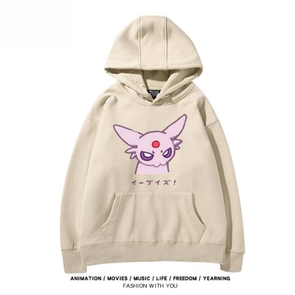 寶可夢伊布家族 聯名衛衣秋冬新款親子情侶裝連帽衛衣