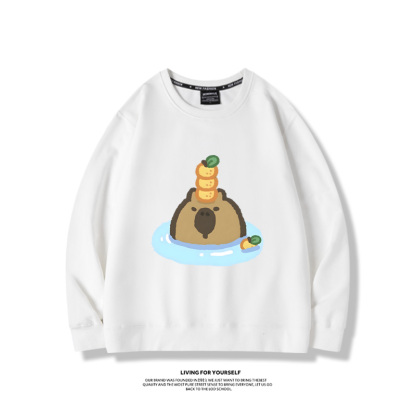 卡皮巴拉水豚2024親子情侶裝 圓領長袖