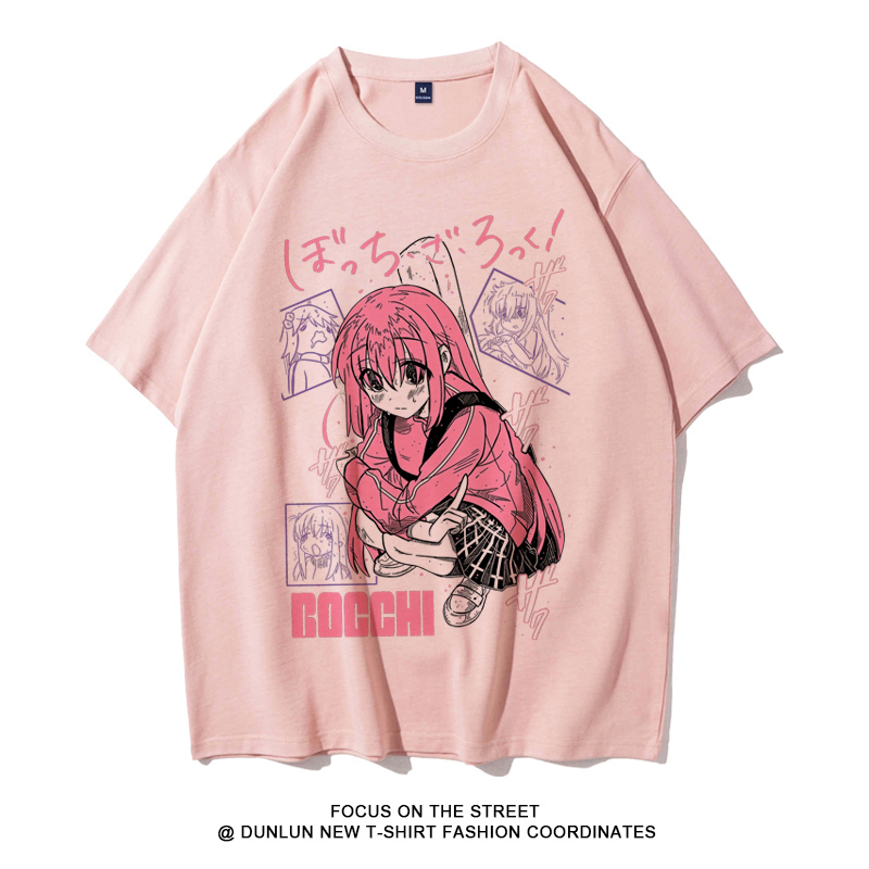 孤獨搖滾 2024親子情侶男女同款 純棉T恤