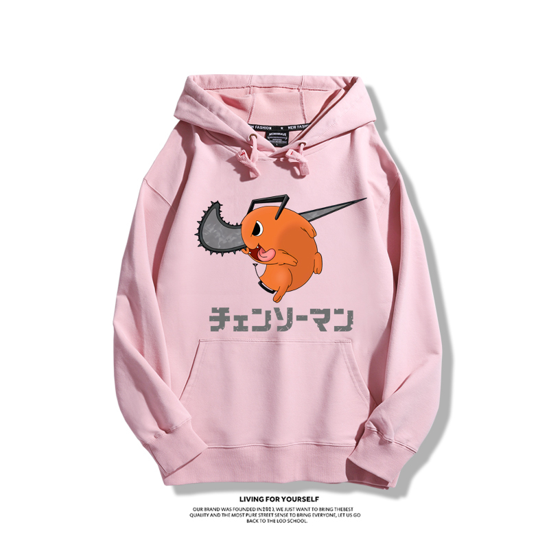 鏈鋸人波奇塔聯名衛衣2023秋冬新款親子情侶裝薄絨款連帽衛衣