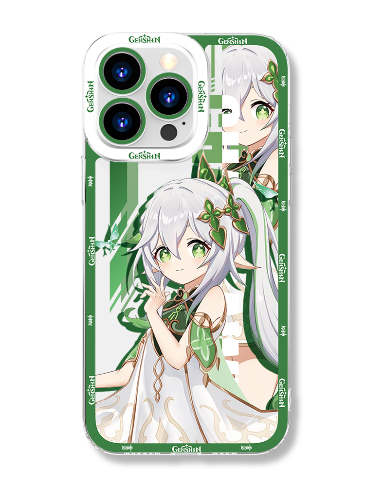 蘋果 系列草神納西妲新款透明全包手機殼