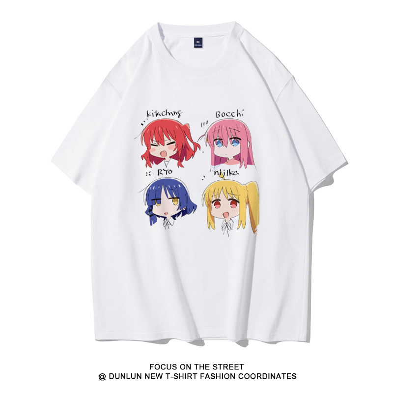 孤獨搖滾 2024親子情侶男女同款 純棉T恤