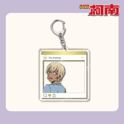 名偵探柯南周邊 灰原哀基德赤井秀一安室透世良真純亞克力鑰匙扣掛飾【單買三件起送】