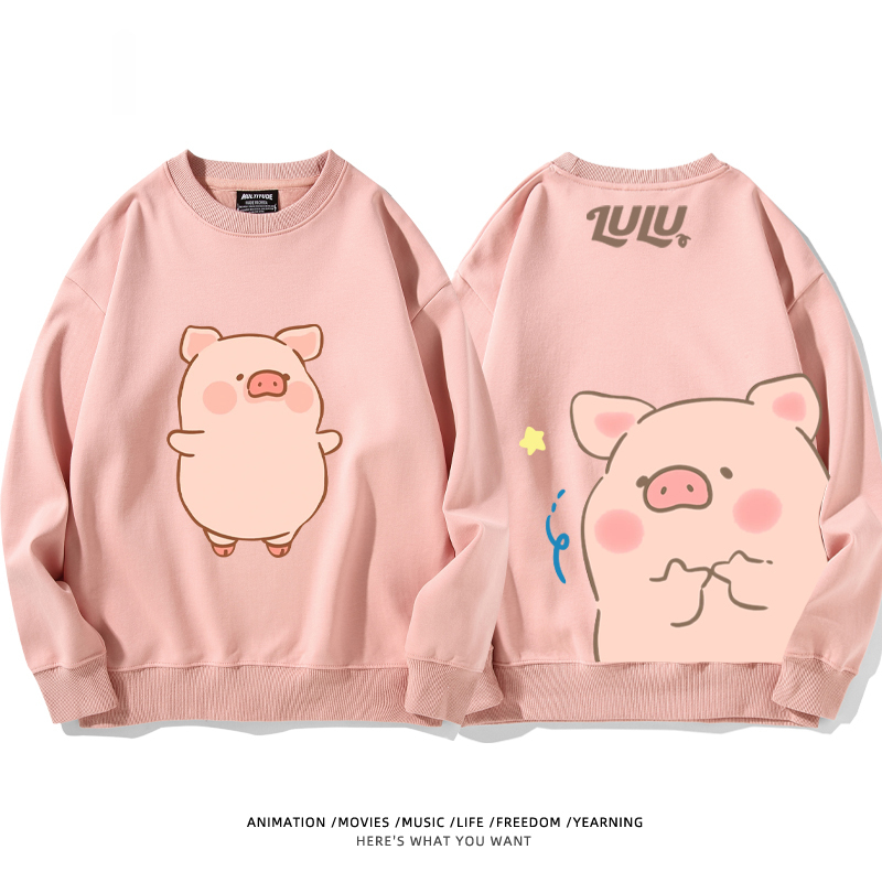 LuLu豬 聯名2024親子情侶裝 圓領長袖