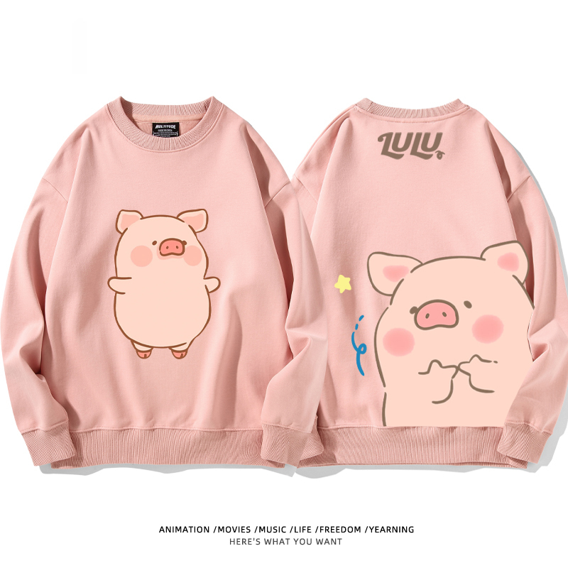 LuLu豬 聯名2024親子情侶裝 圓領長袖