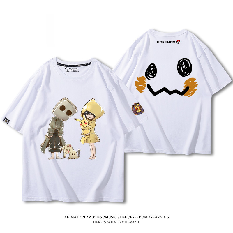 精靈寶可夢 2024親子情侶男女同款 純棉T恤
