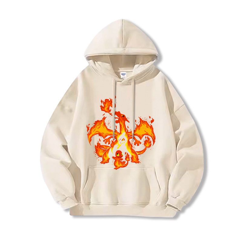 寶可夢 聯名衛衣2024秋冬新款親子情侶裝薄絨款連帽衛衣