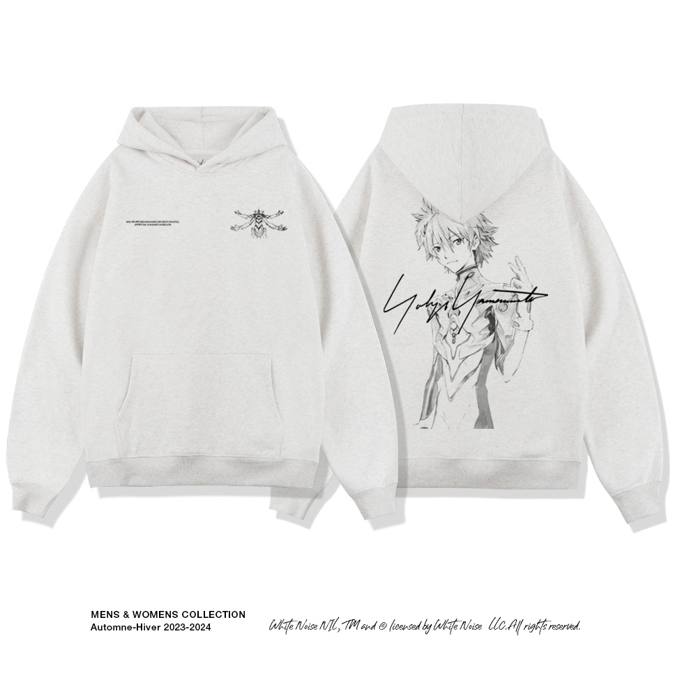 EVA新世紀福音戰士2024秋冬新款親子情侶裝薄絨款連帽衛衣