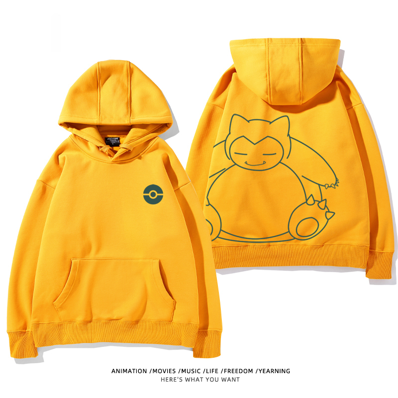 寶可夢 聯名衛衣2024秋冬新款親子情侶裝薄絨款連帽衛衣