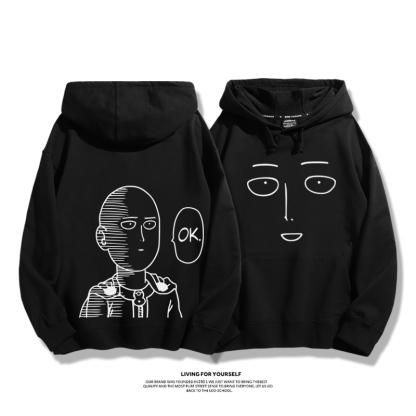 一擊男聯名衛衣2023秋冬新款親子情侶裝薄絨款連帽衛衣