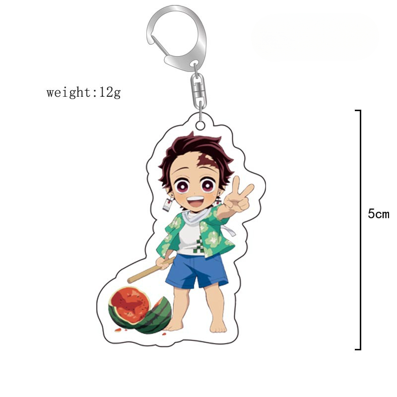 鬼滅之刃鑰匙扣亞克力動漫甘露寺蜜璃時透無一郎蟲柱卡通周邊掛飾【單買三件起送】