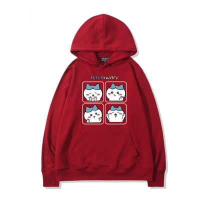 chiikawa 2024秋冬新款親子情侶裝薄絨款連帽衛衣