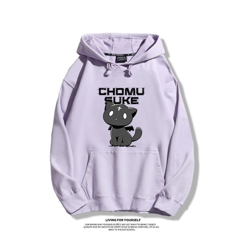 為美好的世界獻上爆焰豆之助2023秋冬新款親子情侶裝薄絨款連帽衛衣