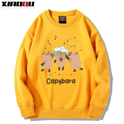 卡皮巴拉 2024親子情侶裝 圓領長袖