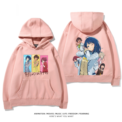 敗犬女主也太多了聯名衛衣2024秋冬新款親子情侶裝薄絨款連帽衛衣