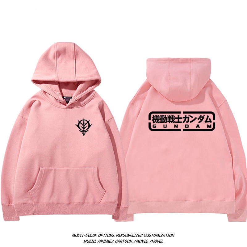 機動戰士高達扎古吉翁 聯名衛衣2024秋冬新款親子情侶裝薄絨款連帽衛衣