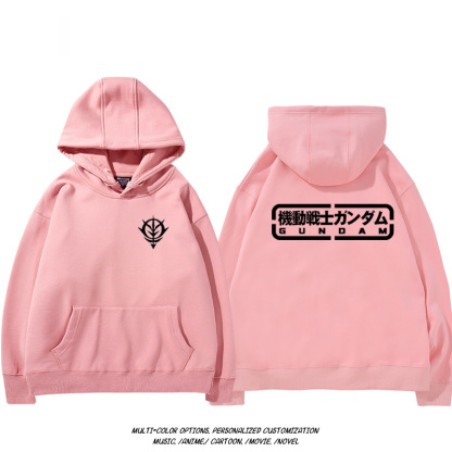 機動戰士高達扎古吉翁 聯名衛衣2024秋冬新款親子情侶裝薄絨款連帽衛衣