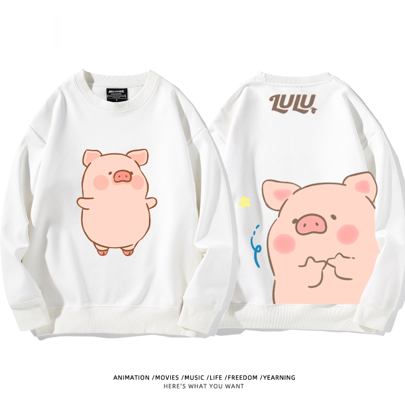 LuLu豬 聯名2024親子情侶裝 圓領長袖