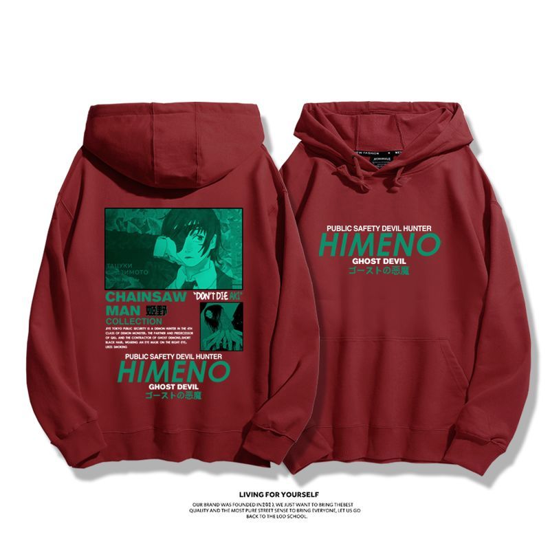 鏈鋸人新款 親子情侶男女款連帽衛衣