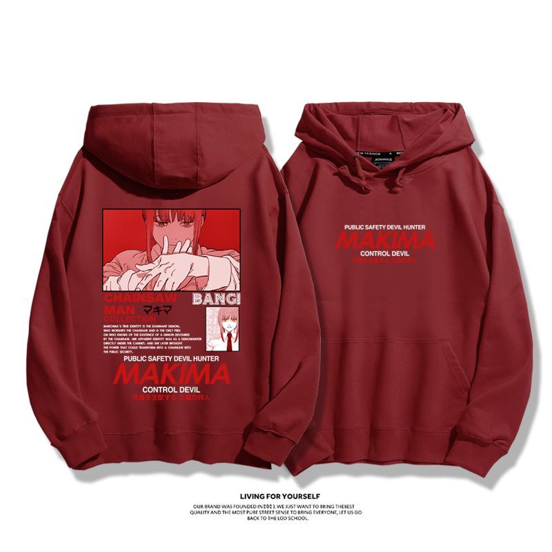 鏈鋸人新款 親子情侶男女款連帽衛衣