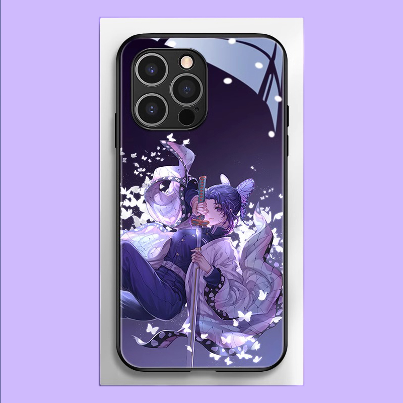 鬼滅之刃新款高清全包防摔玻璃殼