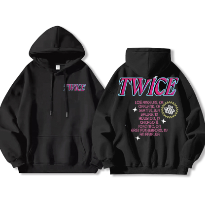TWICE同款 寬鬆百搭 秋冬款 寬鬆連帽衛衣