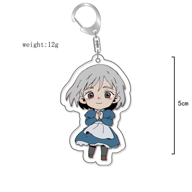 魔女宮崎千尋無臉幽靈貓城堡亞力克立牌周邊鑰匙扣掛飾【單買三件起送】