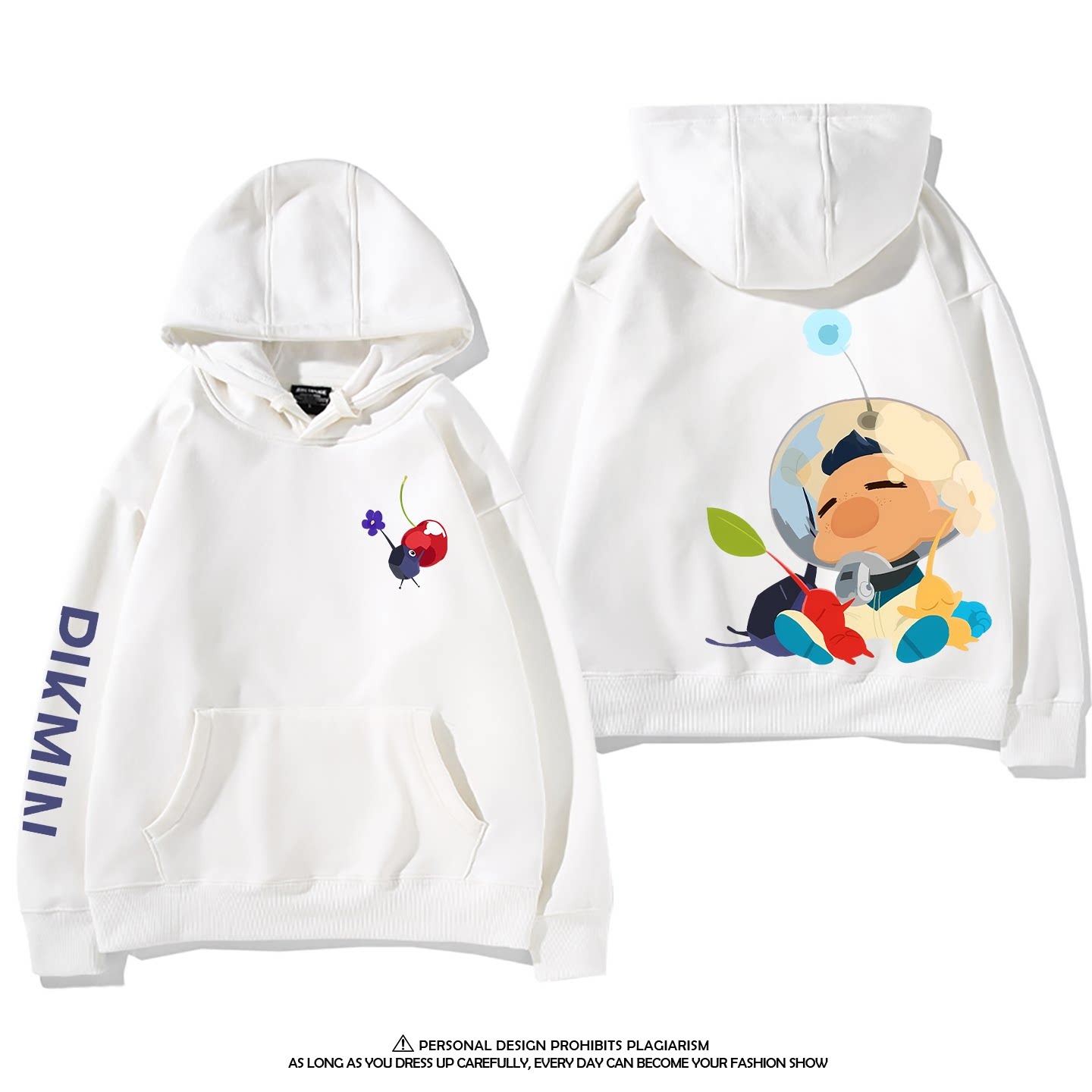 皮克敏PIKMIN4 聯名衛衣新款 親子情侶裝連帽衛衣