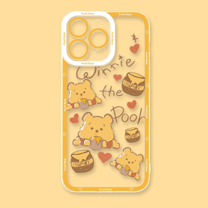 Pooh Bear小熊維尼 天使眼透明手機殼