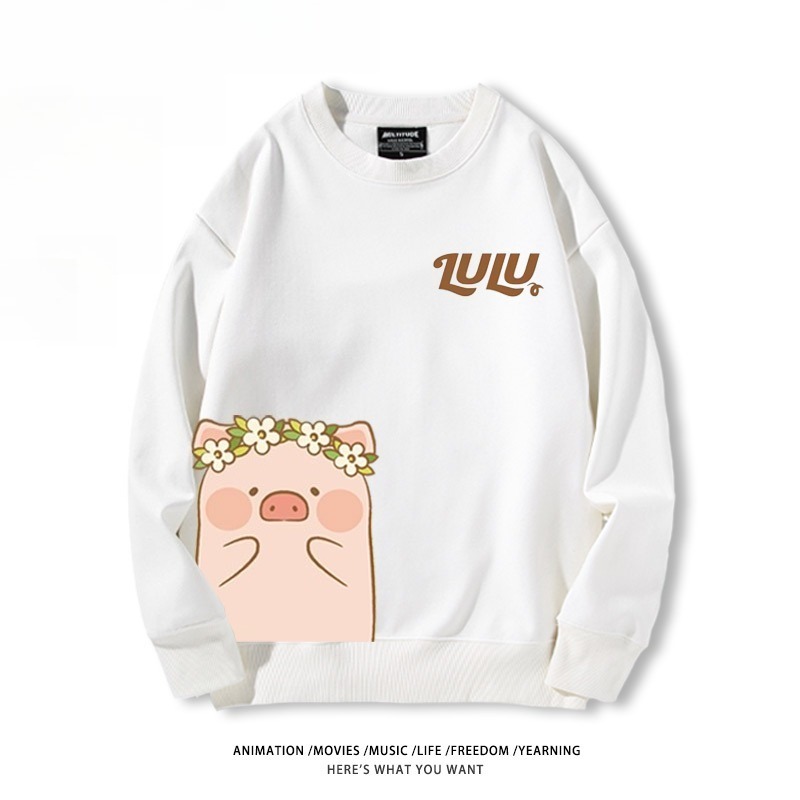 LuLu豬 聯名親子情侶裝 圓領長袖