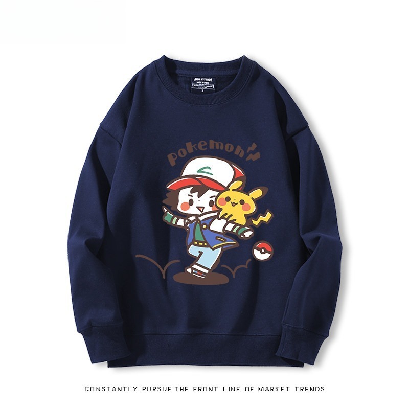 精靈寶可夢Q版 聯名親子情侶裝 圓領長袖