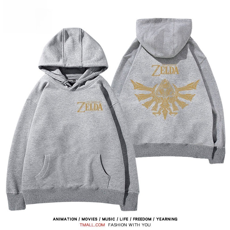 塞爾達傳說標誌王國之淚 聯名衛衣秋冬新款親子情侶裝連帽衛衣