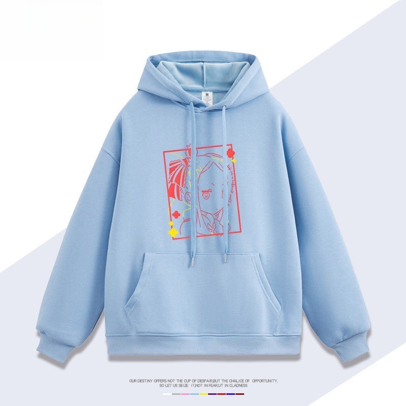 Re:Zero 聯名衛衣秋冬新款親子情侶裝連帽衛衣