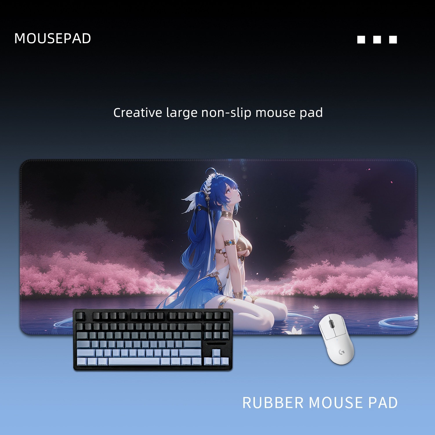 鳴潮尤諾 主題桌墊 布質滑鼠墊