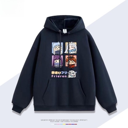 吉伊咔哇x葬送的芙莉蓮新款 親子情侶男女連帽衛衣