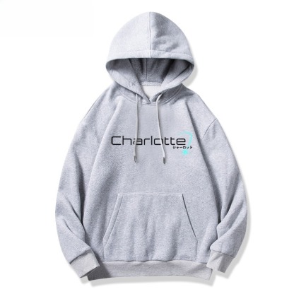 Charlotte友利奈緒新款 親子情侶男女連帽衛衣