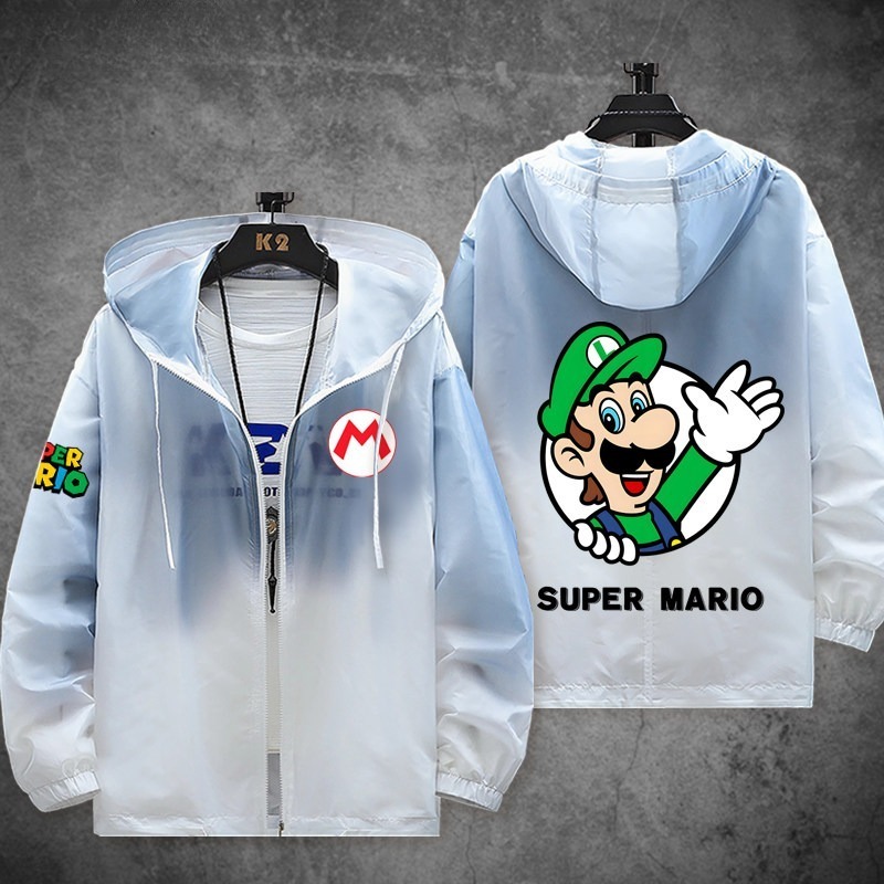 馬里奧兄弟 輕薄透氣漸變防曬衣外套